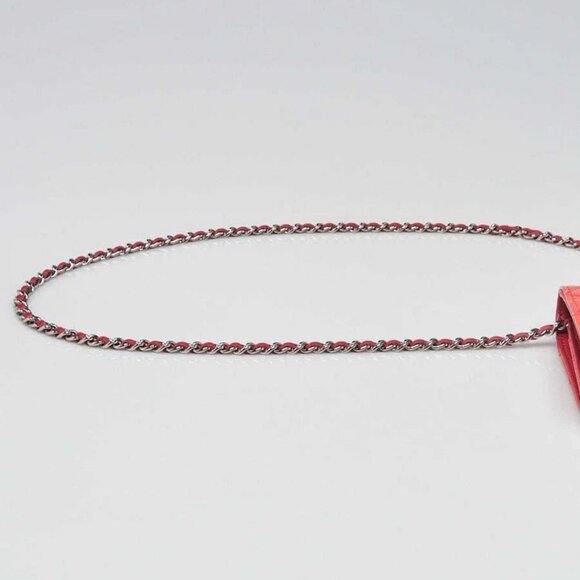 Chanel Pink Quilted Patent Leather Classic WOC Clutch Bag - Picture 4 of 12